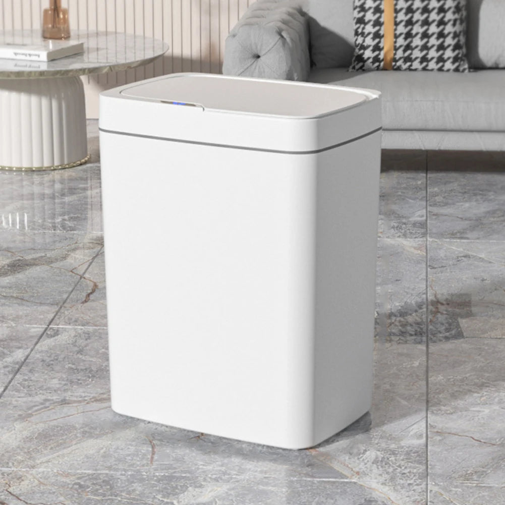 15/18L Smart Sensor Trash Can Garbage Bucket Waterproof Narrow Seam Automatic Trash Bin Wastebasket for Kitchen Toilet Bedroom