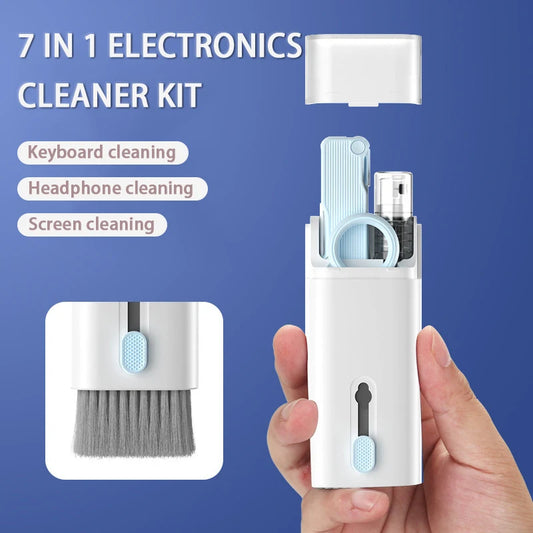 7-in-1 Cleaning Kit Computer Keyboard Cleaner Brush Earphone Cleaning Pen For iPad Phone Cleaning Tools Cleaner Keycap Puller